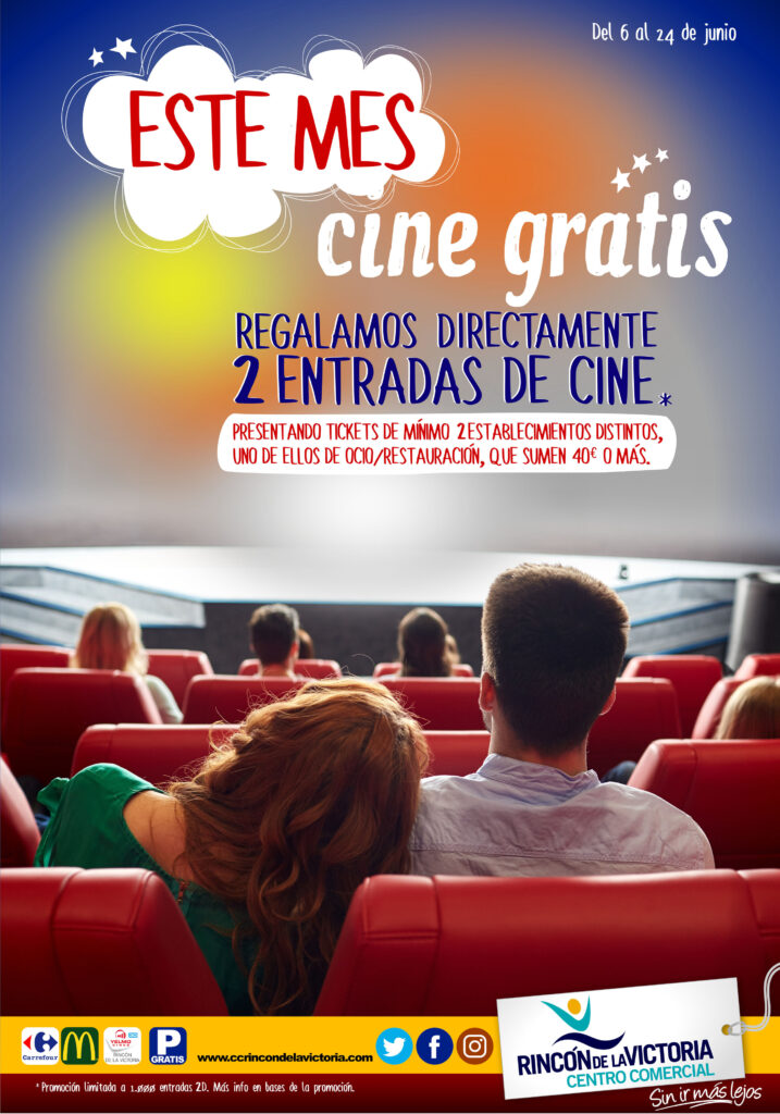 Este mes, cine gratis Centro Comercial Rincón de la Victoria