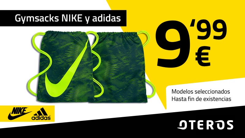 R Papá paciente Gymsacks Nike y adidas por sólo 9,99€ - Centro Comercial Rincón de la  Victoria